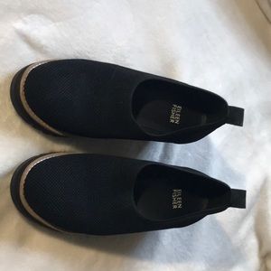 Eileen Fisher knit wedge shoes. Size 8